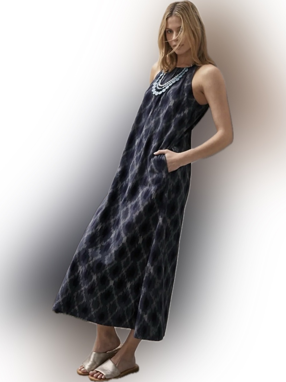 J Jill / Pure Jill I-kat maxi dress / A-line w/pockets - NWT - Picture 6 of 16